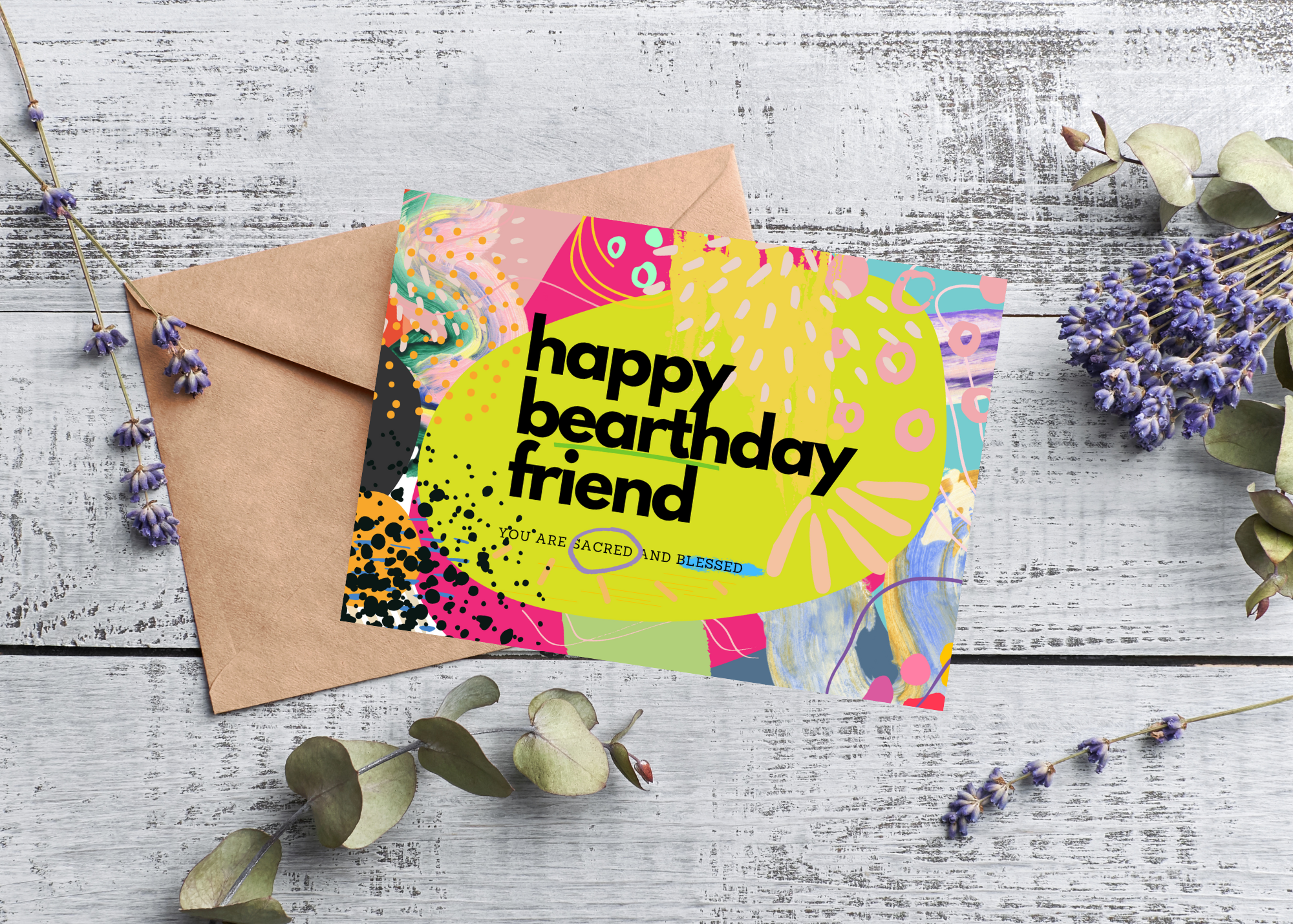 HAPPY BEARTHDAY FRIEND, YOU ARE SACRED AND BLESSED