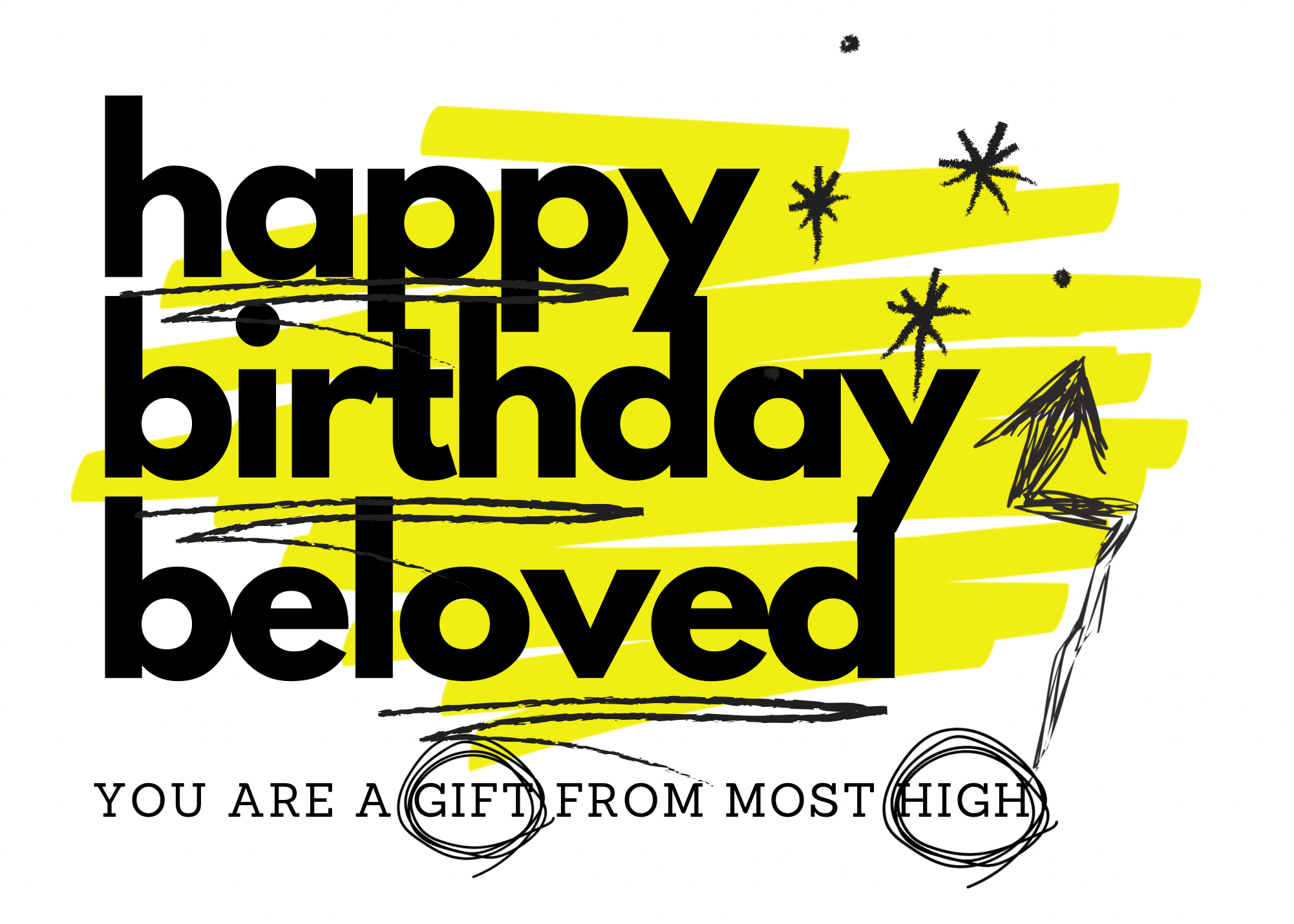 HAPPY BIRTHDAY BELOVED, YOU ARE A GIFT FROM MOST HIGH